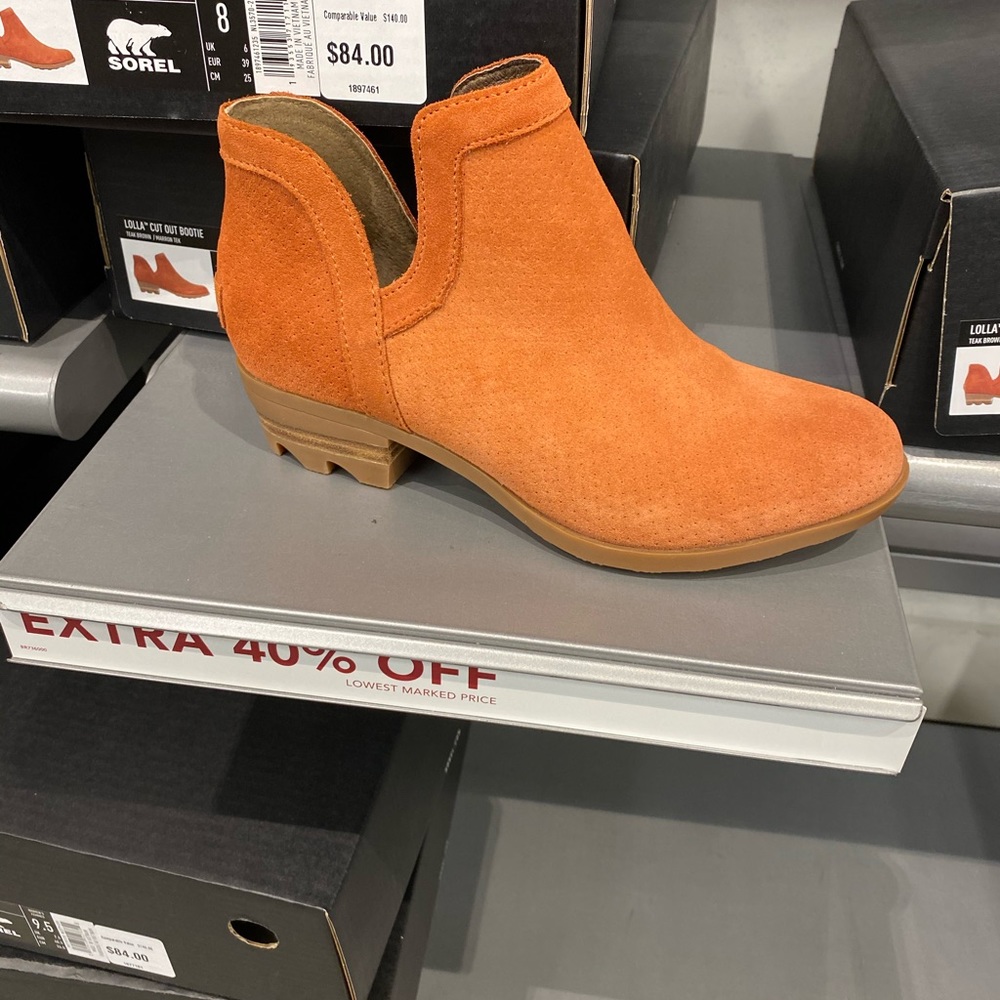 Sorel Copper Ankle Booties